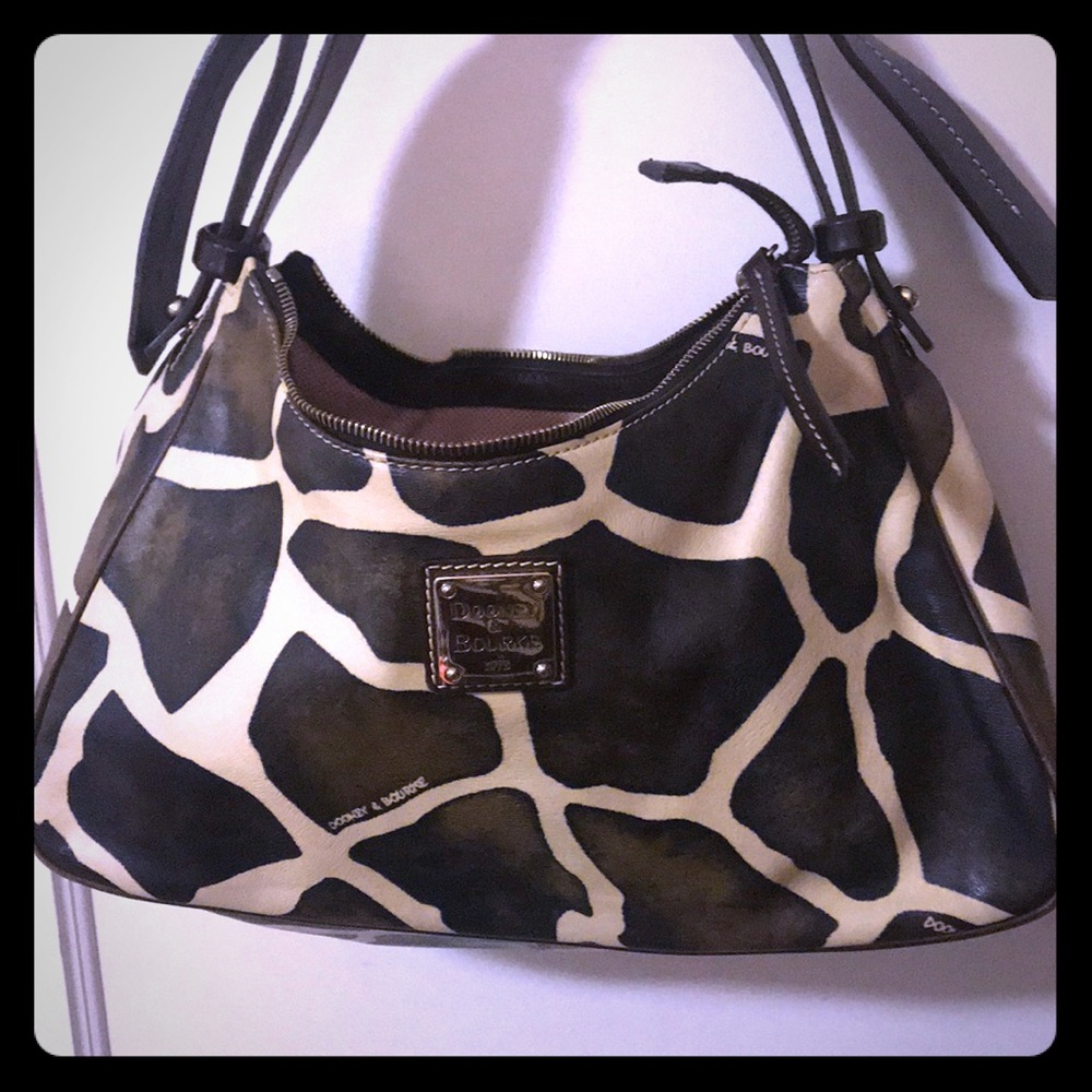Authentic Dooney & Bourke Giraffe Print Bag
